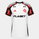 Camisa Feminina Adidas Flamengo 2025/26 II com Patrocínios