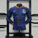 Netherlands 2024∕25 Euro Away Long Sleeves Jersey – Player Version(4B5D)