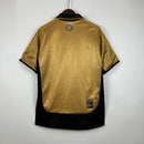 Camisa Retrô Manchester United Edição 100 Anos Masculina- Braca e preta, Dourada e Preta Dupla Face