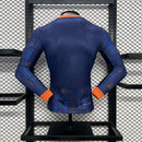 Netherlands 2024∕25 Euro Away Long Sleeves Jersey – Player Version(4B5D)