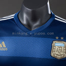 Argentina 2014 Away Player Version Retro Jersey S-3XL(B7BE)
