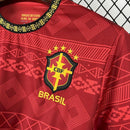 Brazil 2025∕26 Jordan Red Special Edition Jersey(D65C)