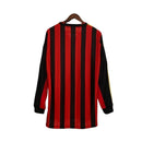Camisa Milan Home 13/14 Retrô Manga Longa - Vermelha e Preta