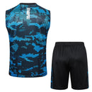 Conjunto Napoli Treino Regata 24/25 - Azul e Preto