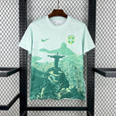 Brazil 2025∕26 Green and white Jersey(7943)