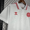 Camisa Seleção Dinamarca 24/25  Away  Branco