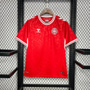 Camisa Seleção Dinamarca 24/25  Home  Vermelha
