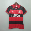 Camisa Flamengo Retrô 1990 Vermelha e Preta  Adidas