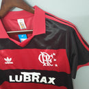 Camisa Flamengo Retrô 1990 Vermelha e Preta  Adidas