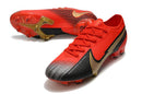 Chuteira Campo Nike Mercurial Vapor 13 Elite FG Red/Black/Gold - Low