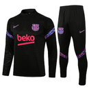 Conjunto Inverno Barcelona Preta e Roxa Nike - Com Ziper